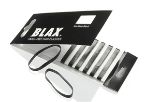 Blax Snag Free Hair Elastics Black 8pcs v:8486975