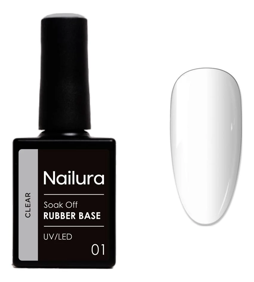 Nailura Rubber Base 01 - Clear - 10 ml. v:4831939