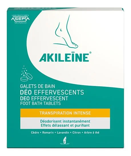 Akileine Green Deo Effervescent Footbath Tablets – 7 stk. v:7927677