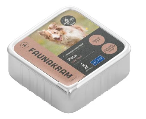 Faunakram pate til hund, oksekjøtt – 300 g. v:1801981