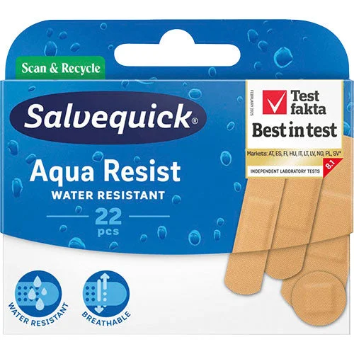Salvequick med Aqua Resist Plaster v:3564007