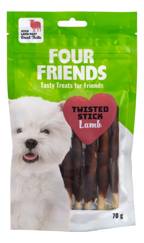 FourFriends Twisted Stick Lamb 12,5 cm - 7 stk. v:2243992