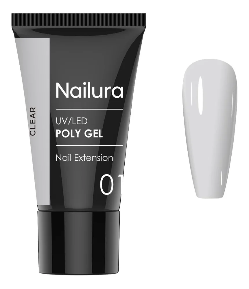 Nailura Poly Gel 01 – Clear – 30 g. v:3879952