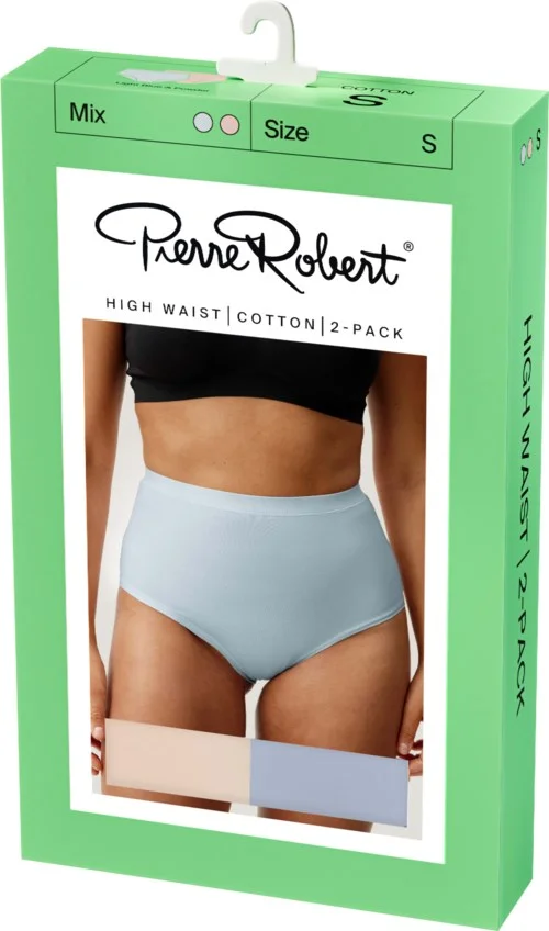 Pierre Robert High Waist Cotton X2 Powder & Light Blue L v:9873948