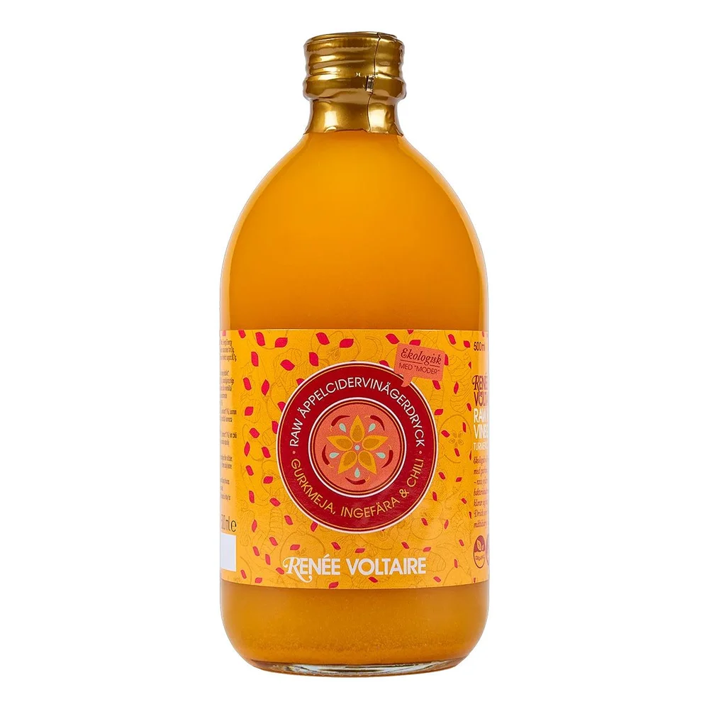 Eplecidereddik med Ingefær, Gurkemeje og Chili Raw Ø – 500 ml v:3884939