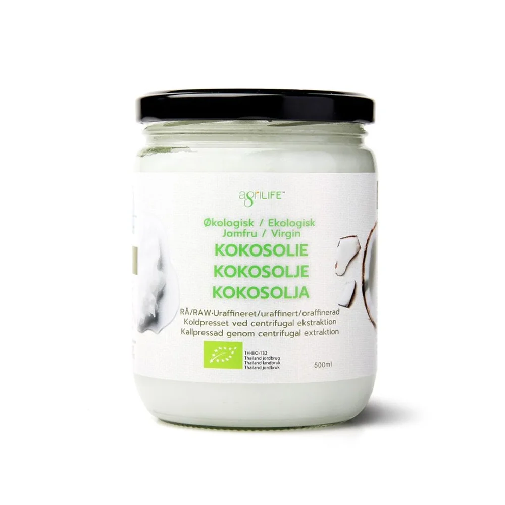 Agrilife kaldpresset kokosolje – 500 ml v:6003639