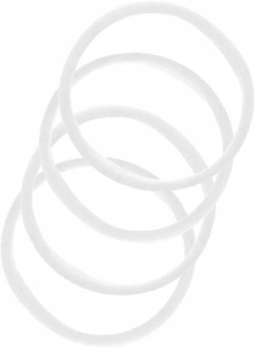 By Lyko 4-pack Soft Hair Ties White v:2450326