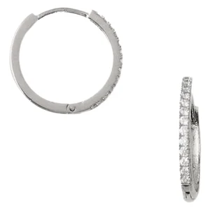 Orelia Pave Huggie Hoops 17mm v:1514638