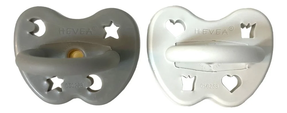 Hevea Orthodontic Teat 3-36 months – Stone Cloud – 2 stk. v:4685828