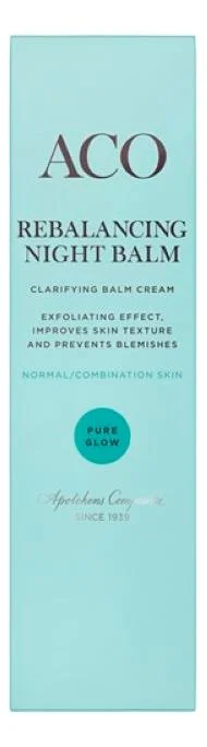 ACO Pure Glow Rebalancing Night Balm – 50 ml. v:9632102 ACO Pure Glow Rebalancing Night Balm – 50 ml. v:9632102