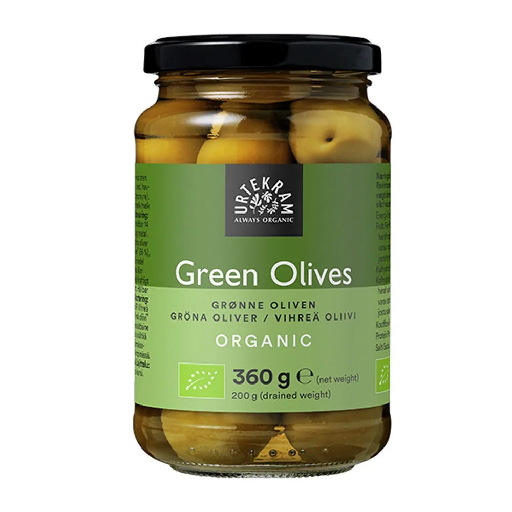 Urtekram Food Oliven Grønne Ø – 360 g. v:3527030