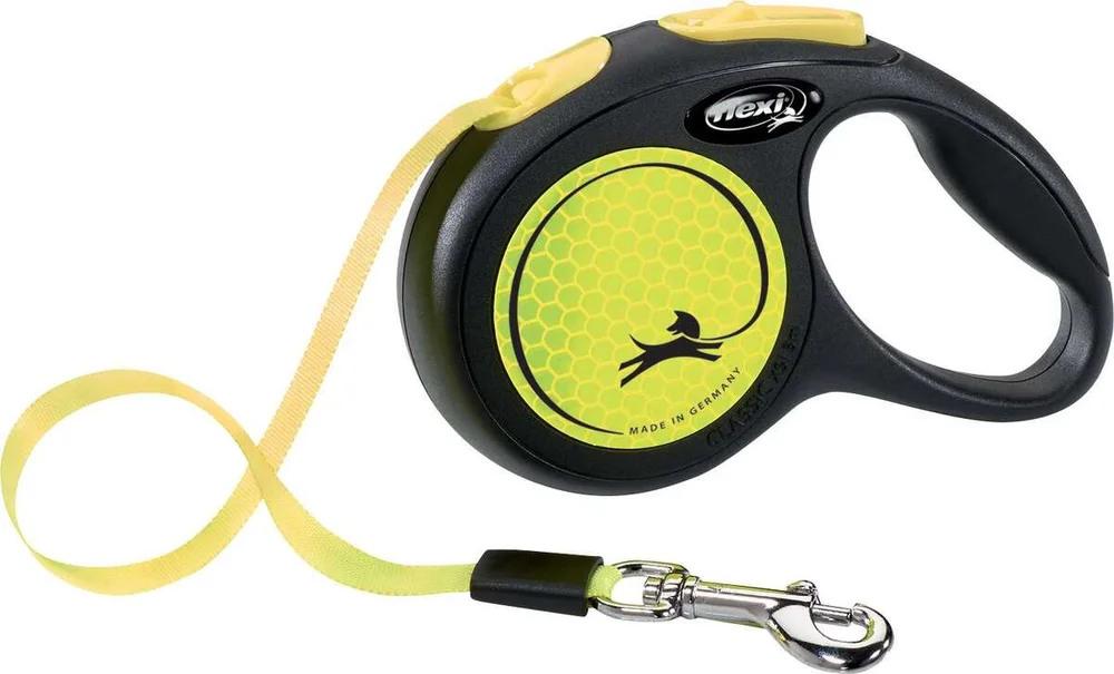 Flexi New Neon bånd L, 5M, 50kg – gul v:9364395
