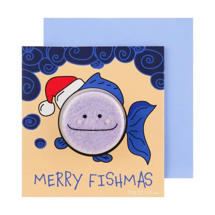 BubbleT Xmas Card - Merry Fishmas v:6793994