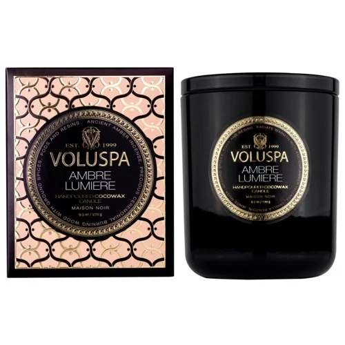 Voluspa Ambre Lumiere Classic Boxed Candle 60h v:1376958 Voluspa Ambre Lumiere Classic Boxed Candle 60h v:1376958