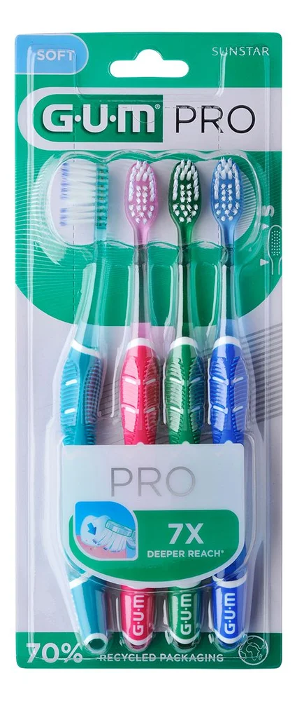 Gum Pro Tannbørste Soft – 4 stk. v:8172695 Gum Pro Tannbørste Soft – 4 stk. v:8172695
