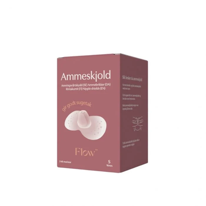 FLOW Ammeskjold i silikon str Small 2 stk v:4291730