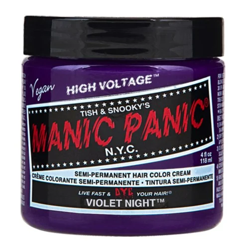 Manic Panic Semi-Permanent Hair Color Cream Violet Night v:7279384