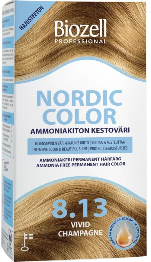 Biozell Nordic Color Permanent Hair Color Vivid Champagne 8.13 v:1049577