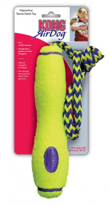 KONG AirDog FetchStick Med Rep Hundeleke Gul M v:7274423