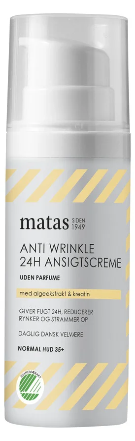 Anti Wrinkle 24H Face Cream For Normal Skin Fragrance Free 50 ml – Matas Striber v:7703511