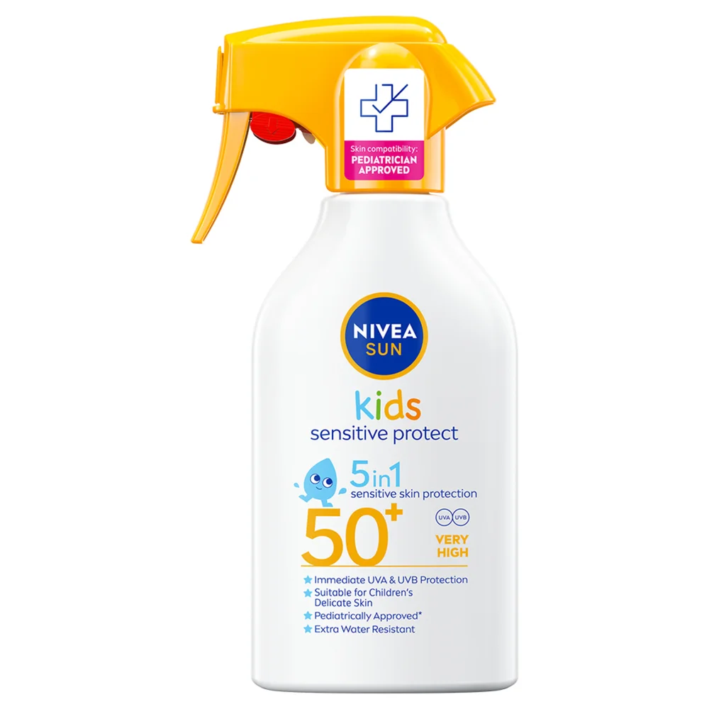 Nivea Solskydd Kids Sensitive Protect Trigger Spray SPF50+ 250 ml – NIVEA v:9765505