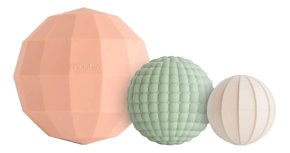 Mushie Nesting Spheres Sensory Toy – Blush – 1 stk. v:5815982 Mushie Nesting Spheres Sensory Toy – Blush – 1 stk. v:5815982