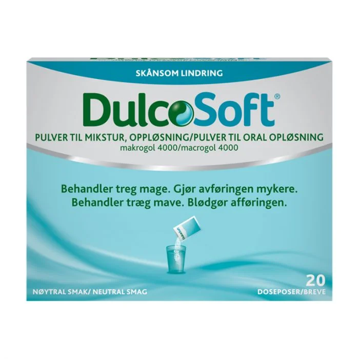 Dulcosoft treg mage mikstur 20 doseposer v:3306238