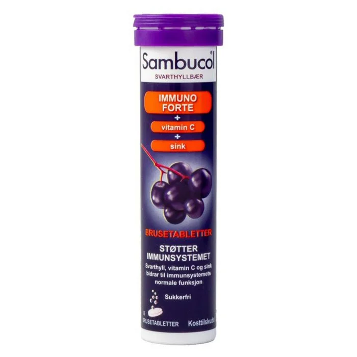 Sambucol Immuno Forte brusetabletter 15 stk v:7871840 Sambucol Immuno Forte brusetabletter 15 stk v:7871840
