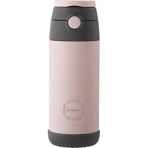 Barneflaske med sugerør 350 ml | Soft Rose v:4987772
