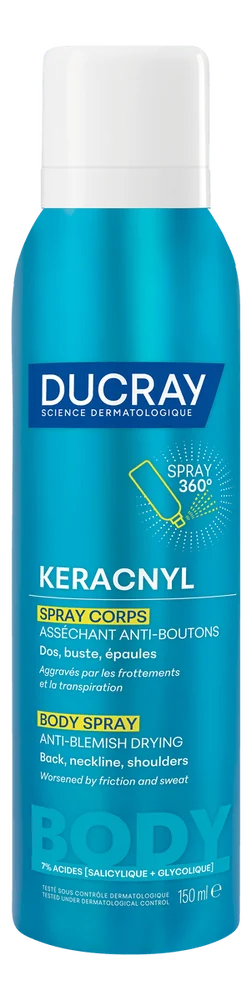 DUCRAY Keracnyl Body Spray - 150 ml. v:3519364