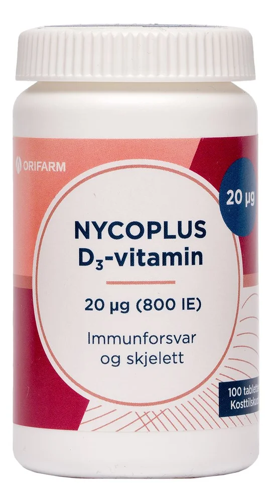 Nycoplus D3-vitamin 20 mcg – 100 tabl. v:9674762