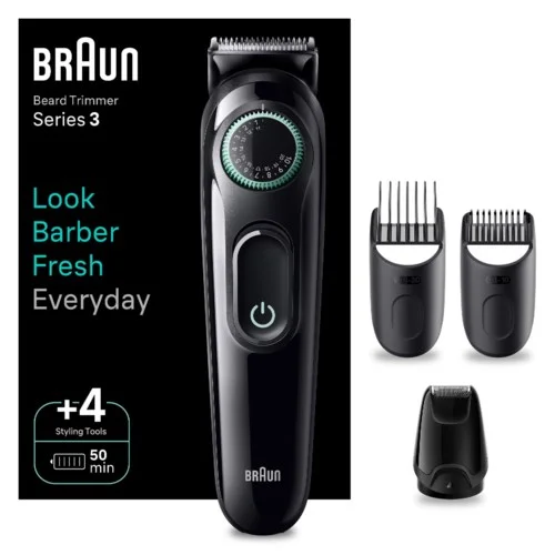 Braun Beard Trimmer Series 3 BT3421 Trimmer For Men With 59 v:2602804