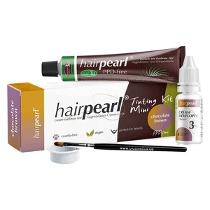 Hairpearl PPD Free Tinting Kit Mini No 3.3 Chocolate Brown 20ml v:6637010 Hairpearl PPD Free Tinting Kit Mini No 3.3 Chocolate Brown 20ml v:6637010