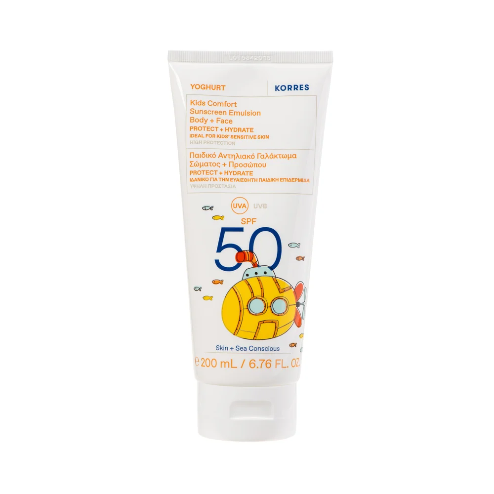 Korres Sun Yoghurt Kids Sunscreen SPF50 200ml v:5153996