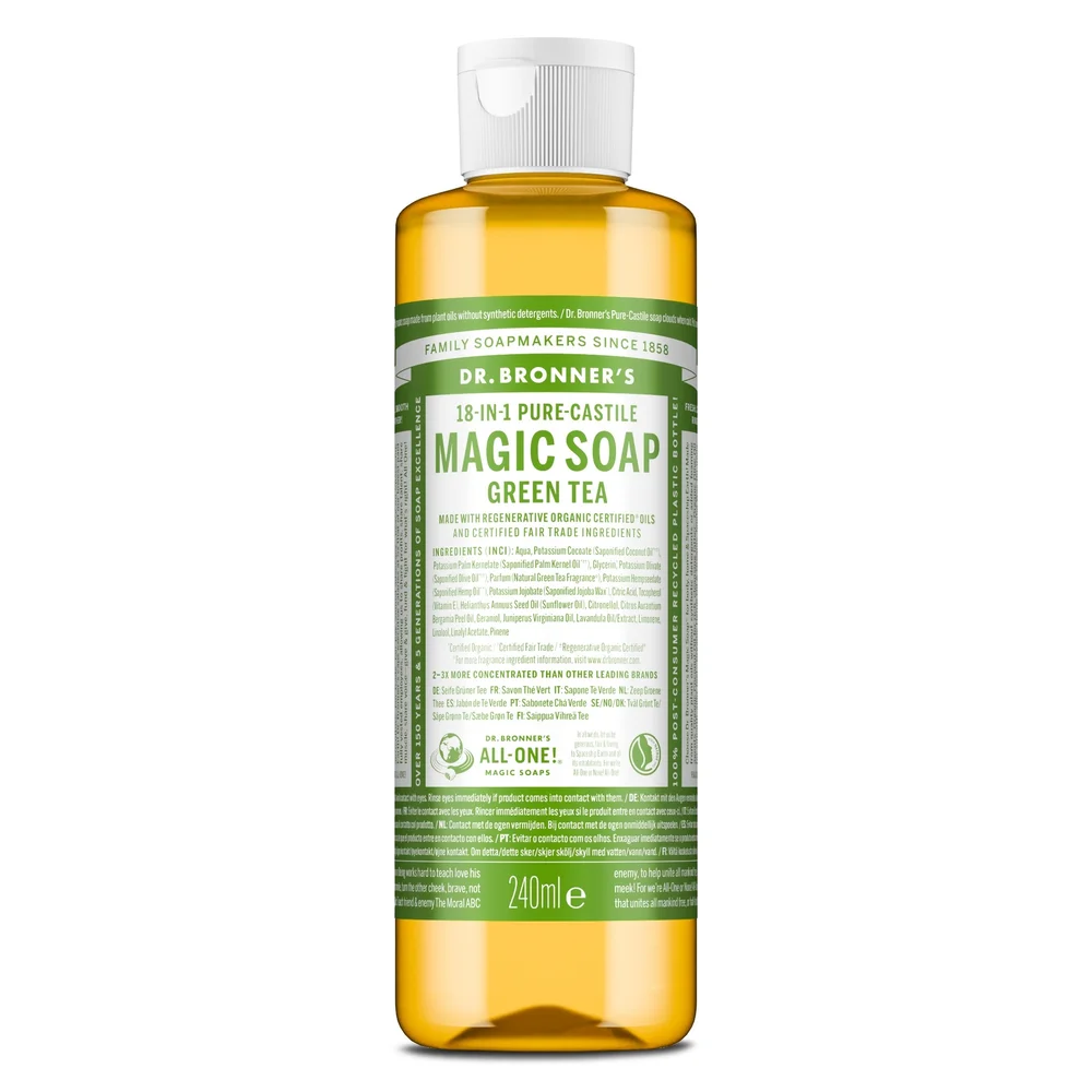 All-One Magic Soap Green Tea 240 ml – Dr. Bronner’s v:4709187