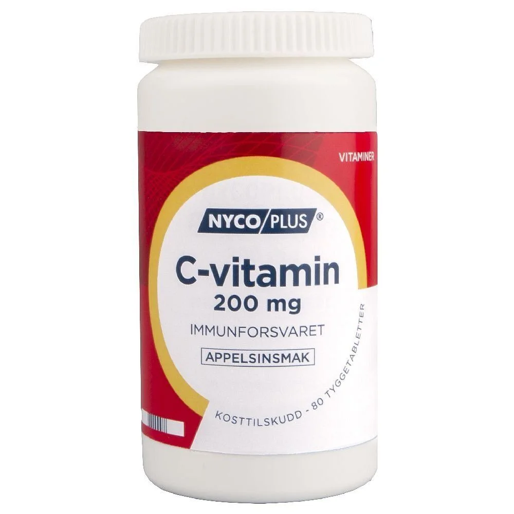 Nycoplus C-vitamin 200 mg – 80 tyggetabl. v:1724268