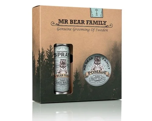 Mr Bear Family Kit Spray & Pomade Springwood v:6848148