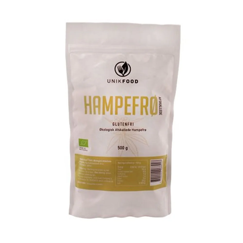 Unik Food Hampefrø avskallede Ø – 500 g v:4713179