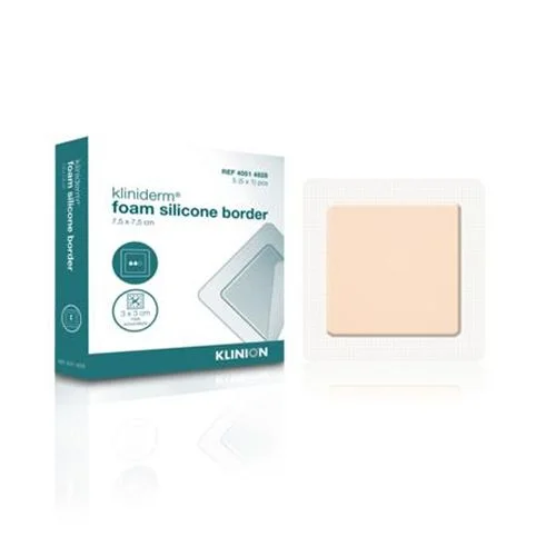 Kliniderm Foam Silikone Border 7,5×7,5 cm – 5 stk. v:1897655