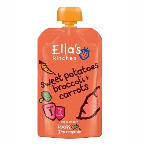 Ella’s Kitchen Søtpotet, Brokkoli & Gulrot – 120 g. v:4757975