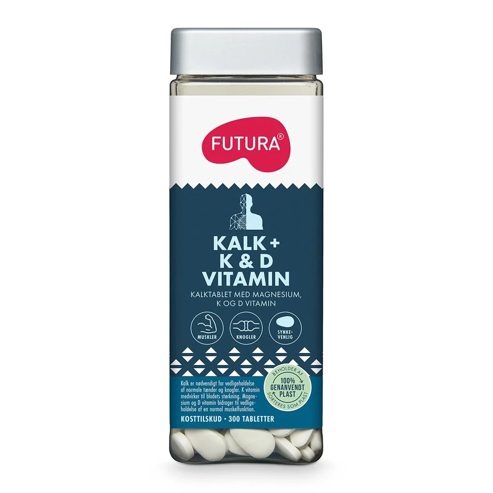 FUTURA Kalk + K & D vitamin – 300 stk v:2661300