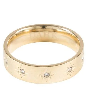 DARK Star Ring With Crystals Gold Size 2 v:1156966