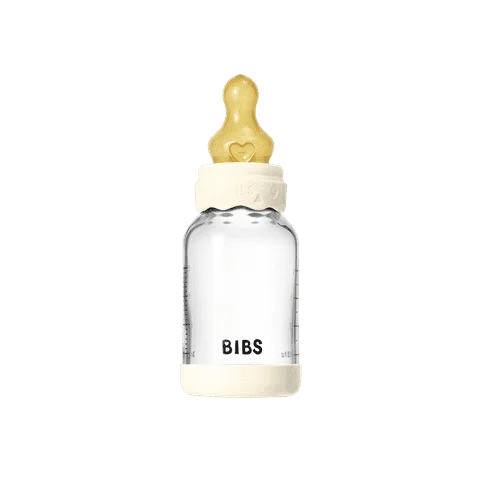 BIBS Glass Boheme Baby Bottle Round Latex 1 pack 120 ml Slow Flow Ivory v:2254555 BIBS Glass Boheme Baby Bottle Round Latex 1 pack 120 ml Slow Flow Ivory v:2254555