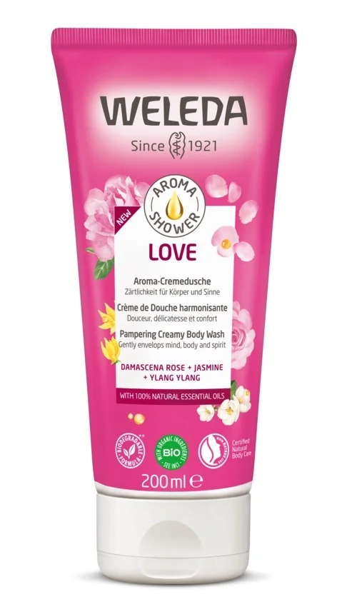 Weleda Aroma Shower Love 200 ml - Naturlig Dusjgelé v:6035821