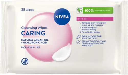 NIVEA 3-in-1 Caring Cleansing Wipes 200 ml v:8263682 NIVEA 3-in-1 Caring Cleansing Wipes 200 ml v:8263682