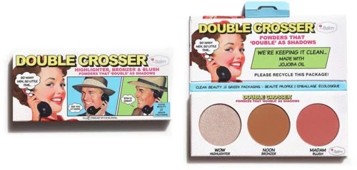 the Balm Double Crosser Highlighter, Bronzer & Blush Palette v:9112150