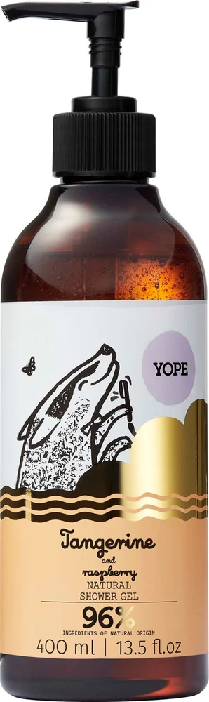 YOPE Botanical Shower Gel Tangerine and Raspberry 400 ml v:4463575 YOPE Botanical Shower Gel Tangerine and Raspberry 400 ml v:4463575