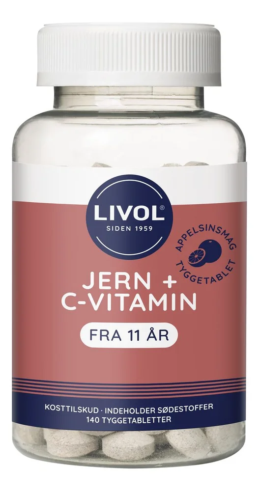 Livol Jern – 140 tyggetabl. v:1476894