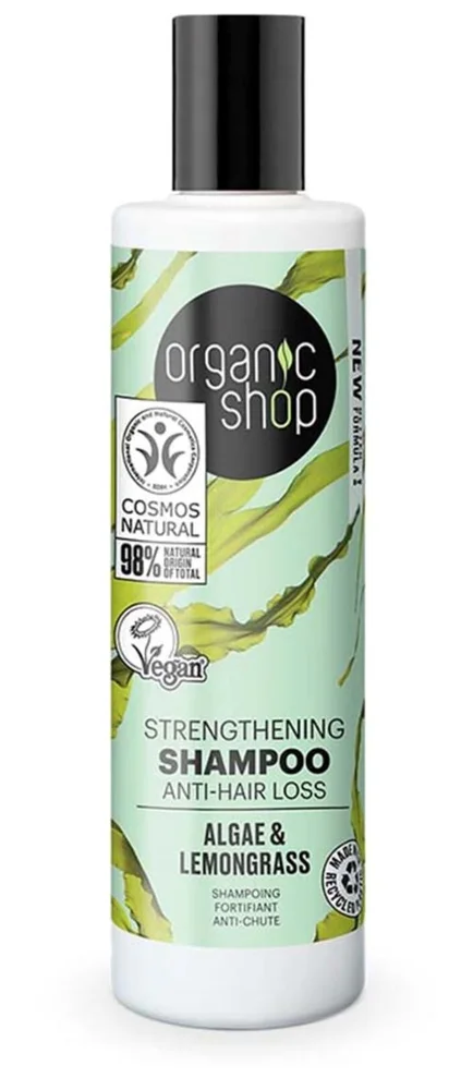 Organic Shop Strengthening Shampoo Algae & Lemongrass 280 ml v:4149921 Organic Shop Strengthening Shampoo Algae & Lemongrass 280 ml v:4149921