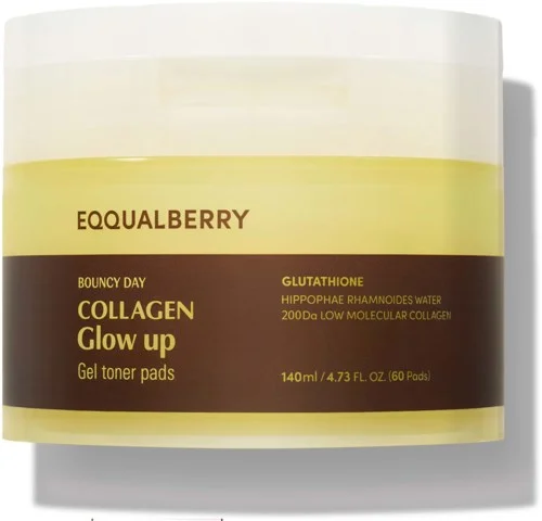 Eqqualberry Collagen Glow Up Gel Toner Pads 140 ml v:5372426 Eqqualberry Collagen Glow Up Gel Toner Pads 140 ml v:5372426